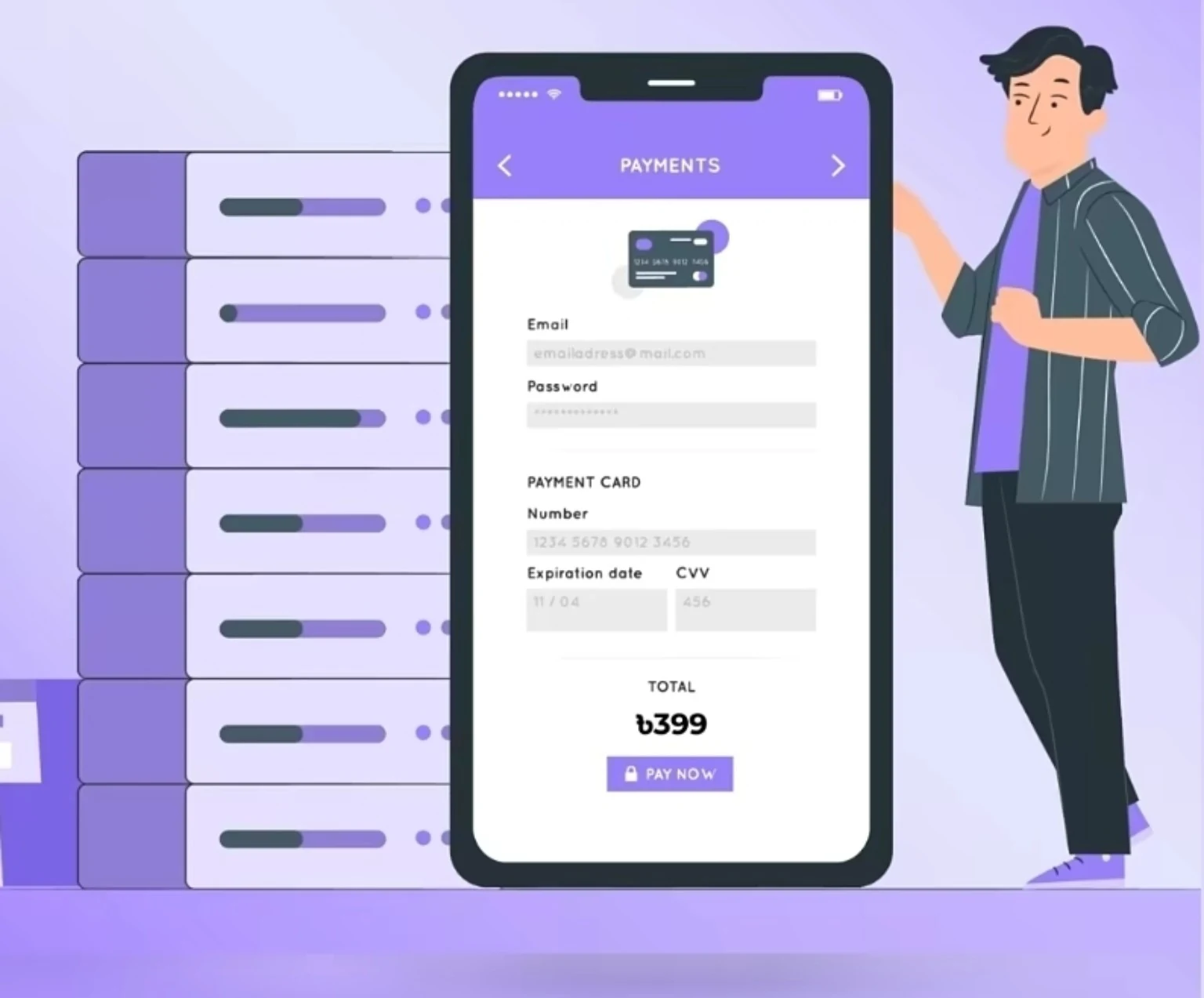 Fast hosting illustration